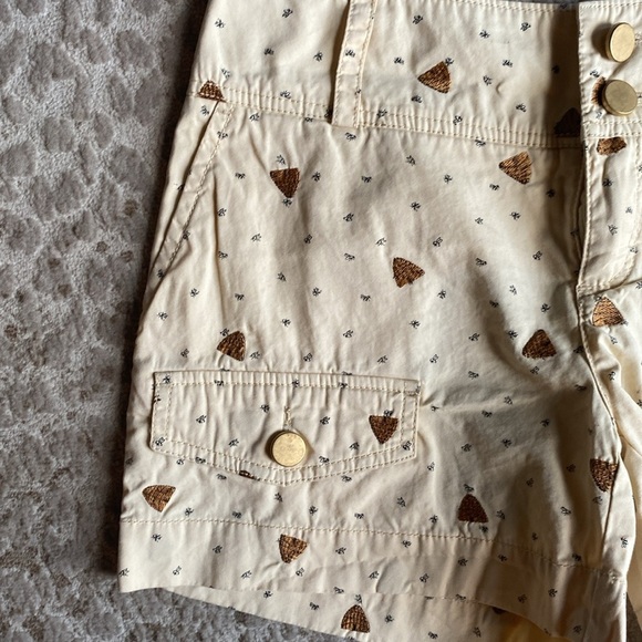 Anthropologie Daughters of Liberation Bee Hive Shorts, size 0 - Picture 3 of 7
